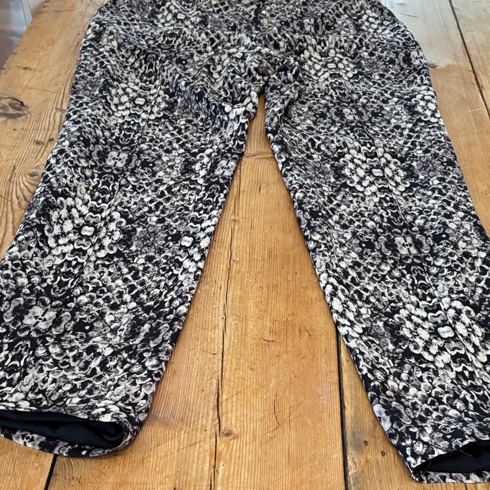 Haute Hippie Black and White Patterned Trousers